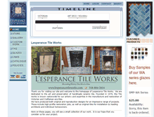 Tablet Screenshot of lesperancetileworks.com